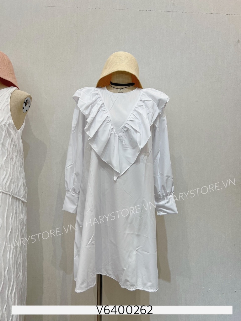 Váy đen phối cổ trắng viền bèo cổ #45 Váy đen phối cổ trắng viền bèo cổ